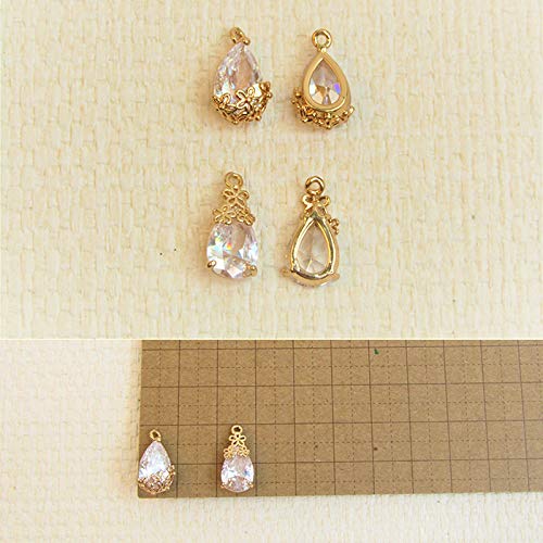 Amazon | キラキラ雫チャーム 綺麗なしずく 涙型 ピアス